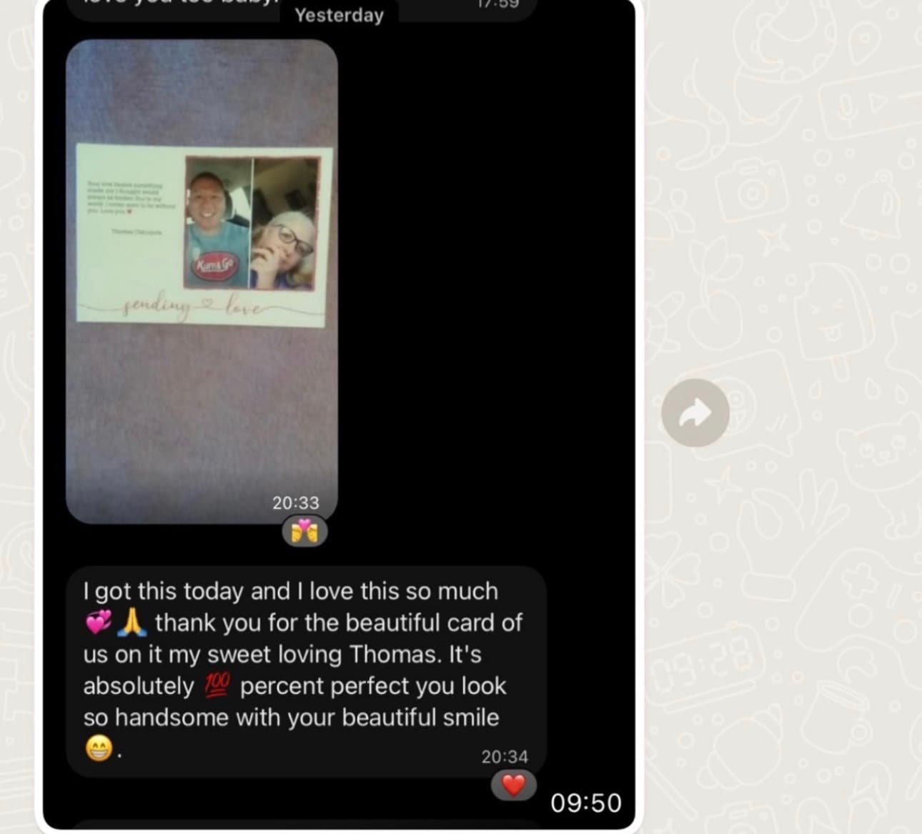 love card with photos
